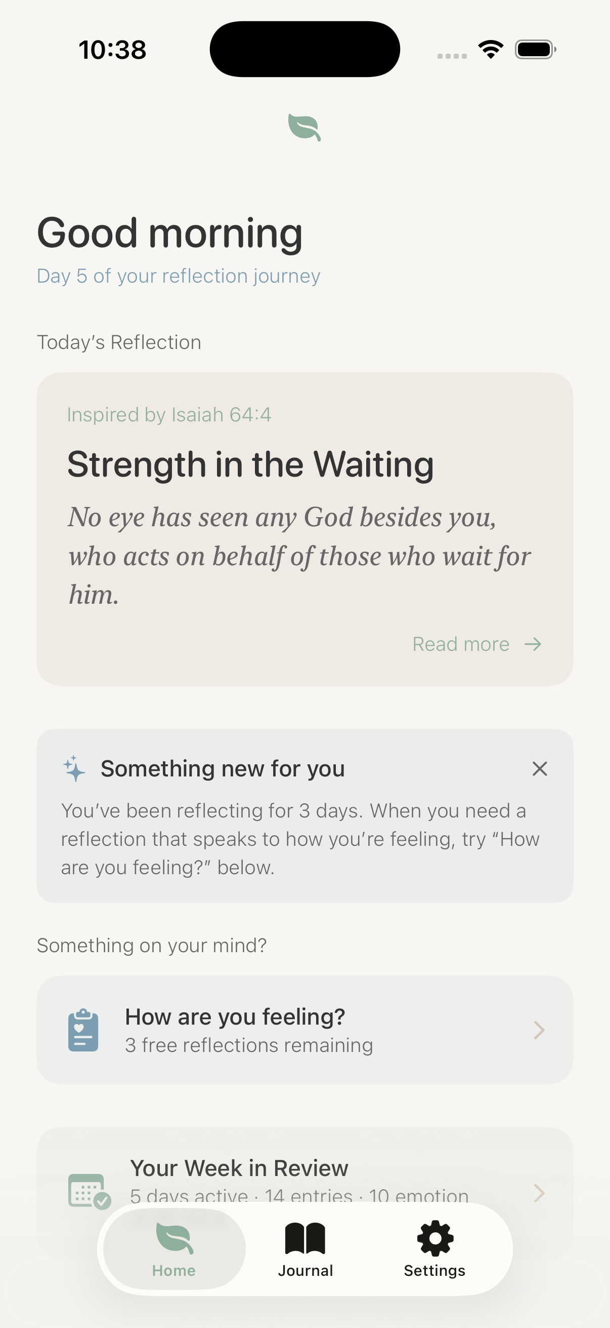 Sacred Pause on iPhone